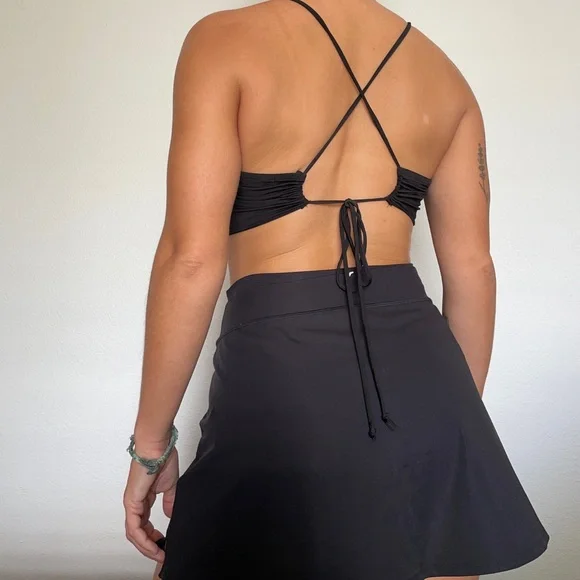 Urban Outfitters Cropped Cowl Neck Strappy Top SMALL - Picture 4 of 8